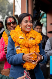 काठमाडौं–२ मा अग्रता बढाउँदै सोविता गौतम